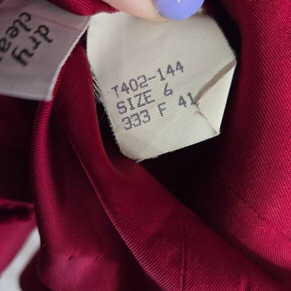 Pendleton Red Virgin Wool Blazer Vintage Womens SZ 6 - Picture 3 of 5
